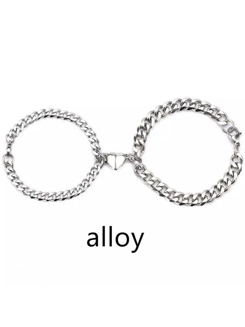 Love Magnet Attracts a Pair Of Male And Female Couple Bracelets