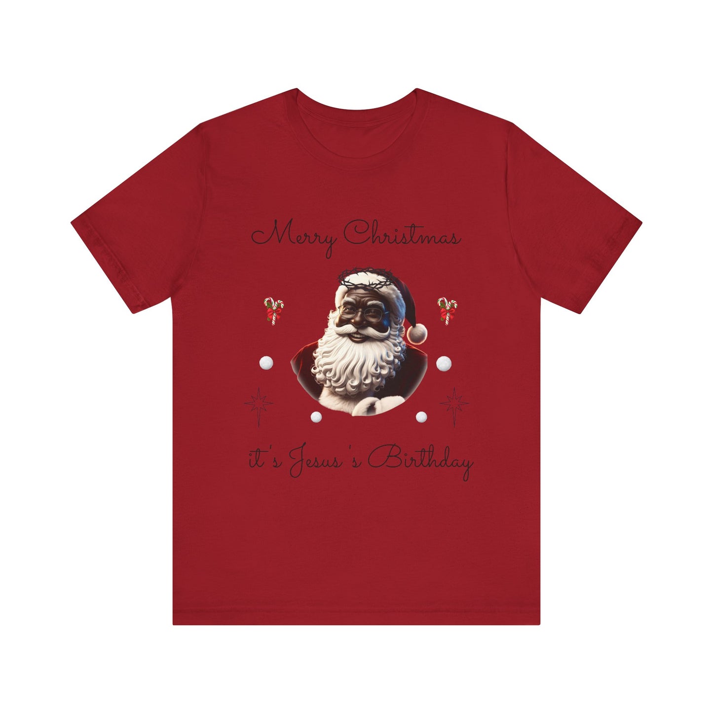 Black Santa/Jesus Christmas Tee