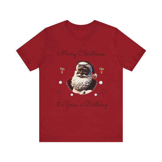 Black Santa/Jesus Christmas Tee