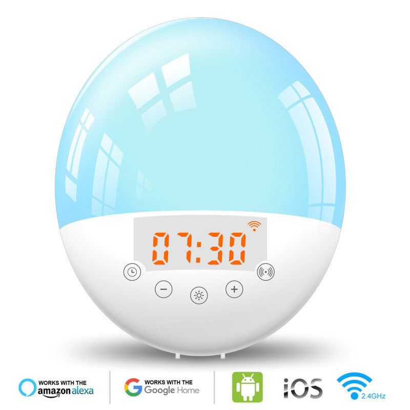 Voice Control Wake-up Light Alarm Clock