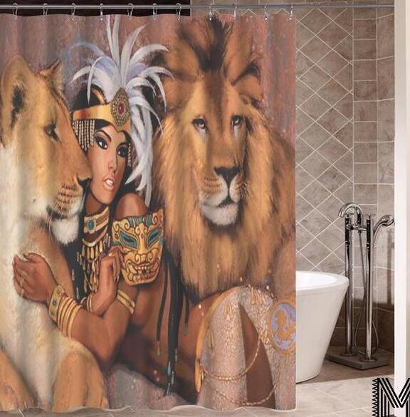 Art Design Modern Shower Curtain for Bathroom Decor