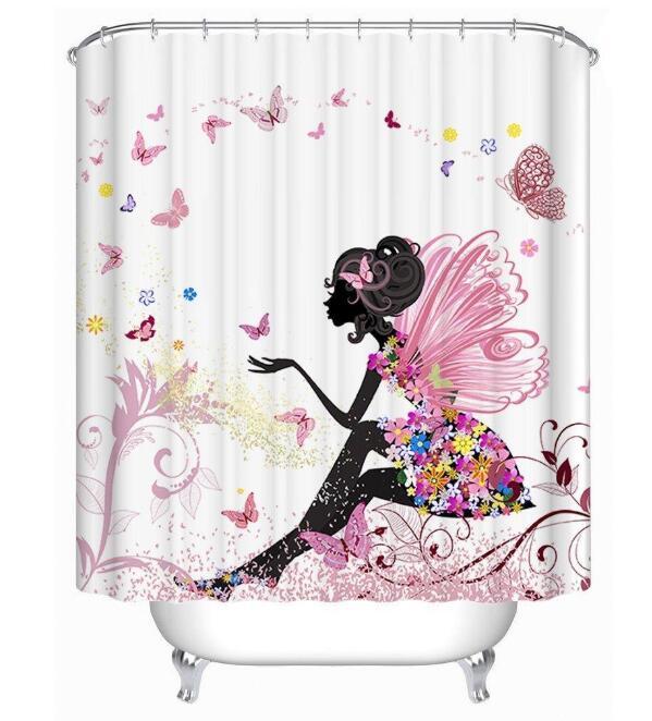 Art Design Modern Shower Curtain for Bathroom Decor