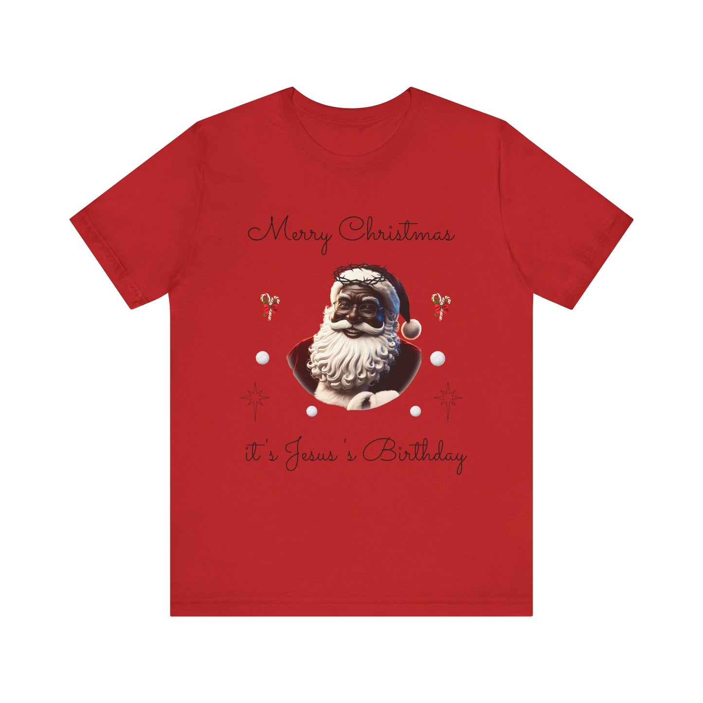 Black Santa/Jesus Christmas Tee