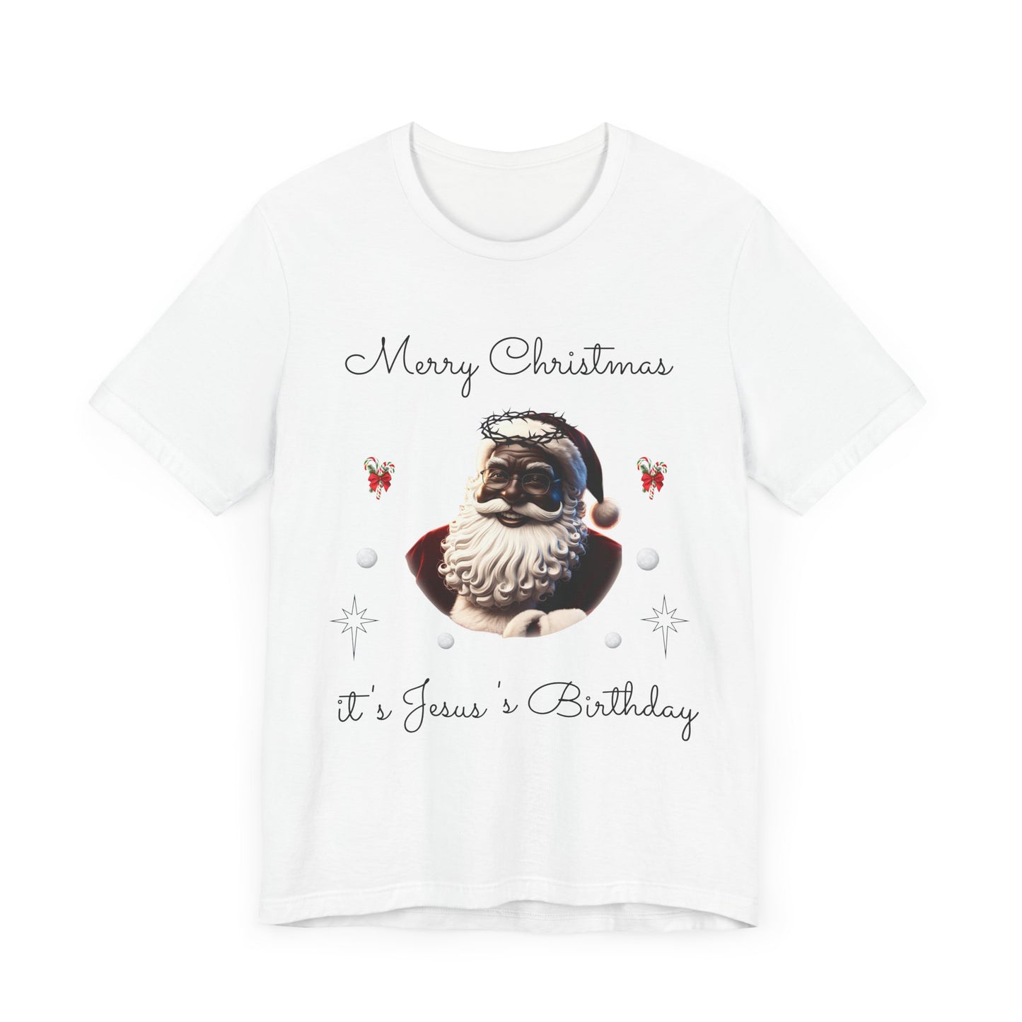 Black Santa/Jesus Christmas Tee