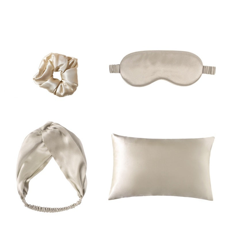 Silk Eye Mask Double Sided Four-piece Set